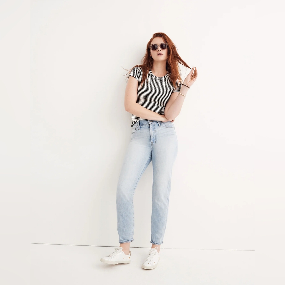 Madewell Perfect Vintage High Rise Straight Crop Jeans Light Wash Size 29